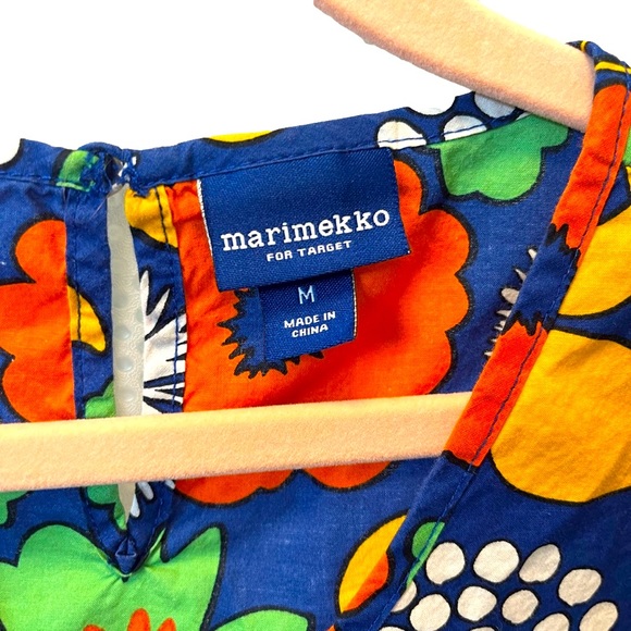 Marimekko for Target Girls Cap Sleeve Dress Kullatori Print Medium 100% Cotton - Picture 2 of 2